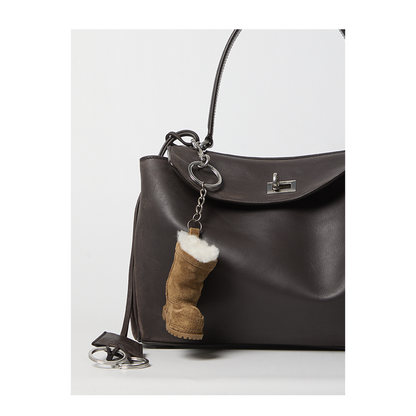Small Rodeo Bag in Calfskin Leather Espresso