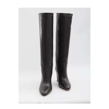 MAYFEYR - Paris Texas - Knee High Black Nappa Tube Boots - PX1683XVT01BLACK