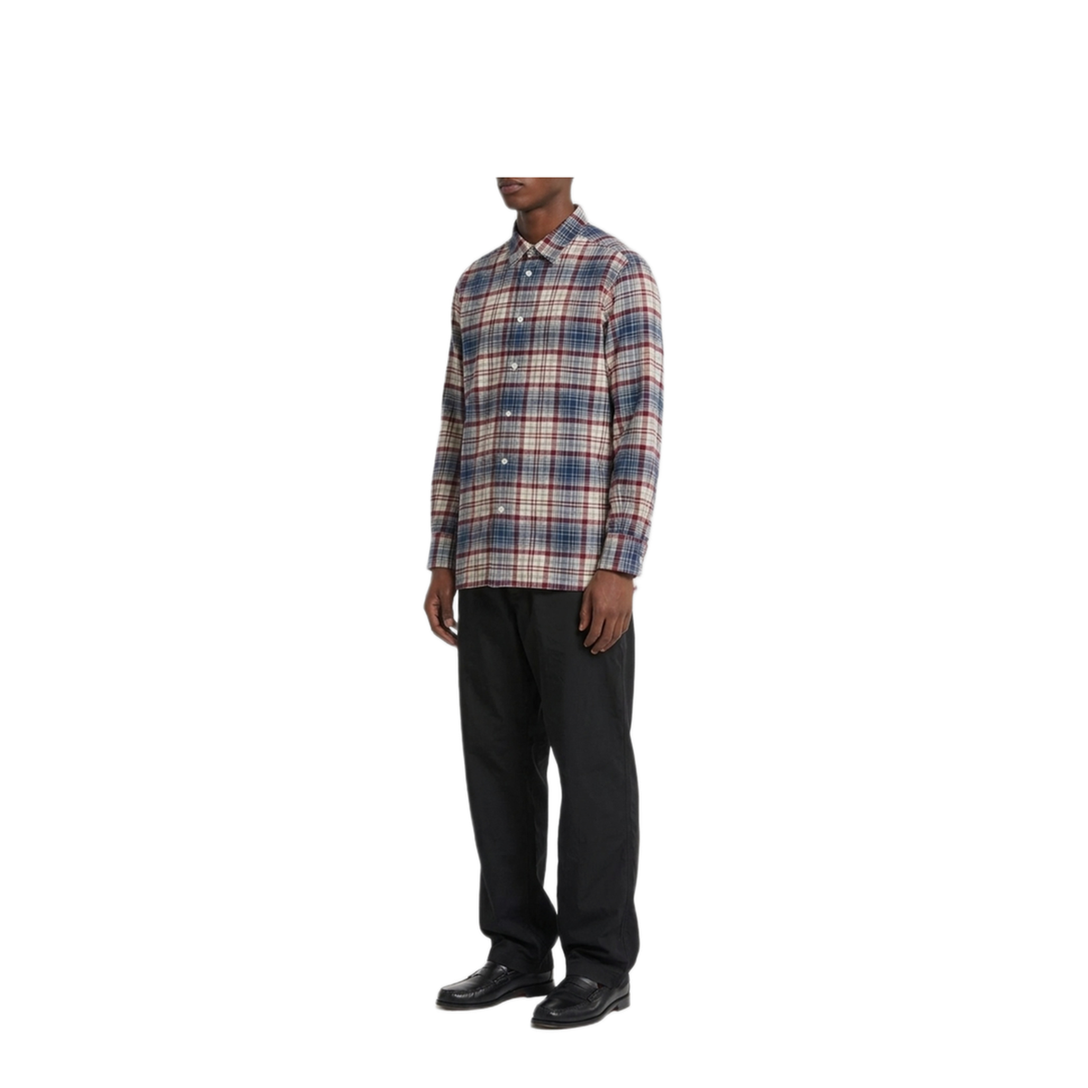 MAYFEYR - Willy Chavarria - Plaid Woolen Shirt - MMWTO003005C120