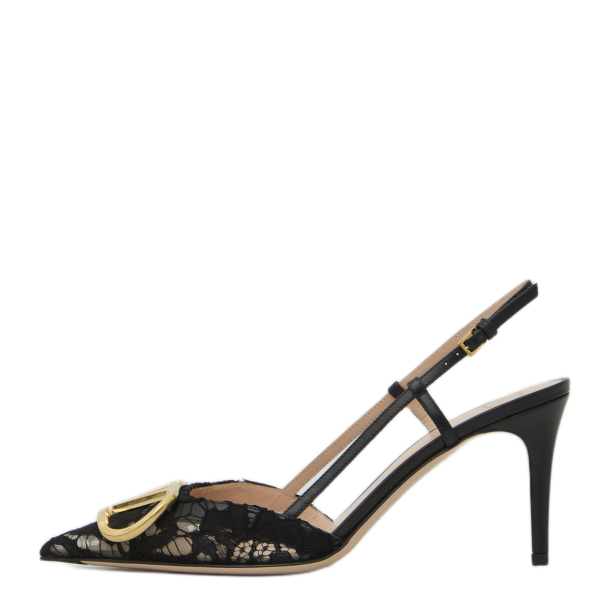 MAYFEYR - Valentino - Vlogo Signature Slingback Pumps In Lace - 9W2S0R01MMC0NO