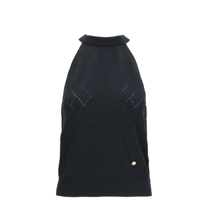 MAYFEYR - Balmain - Sleeveless Wool Crewneck Top - HF1AE089KJ99
