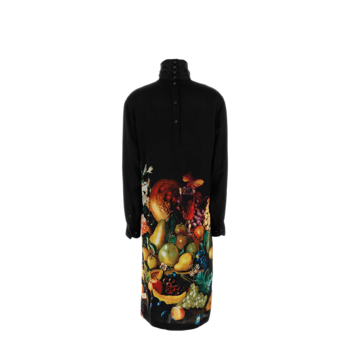 MAYFEYR - Dries Van Noten - Black Satin Dontisy Dress - 2620110224244900