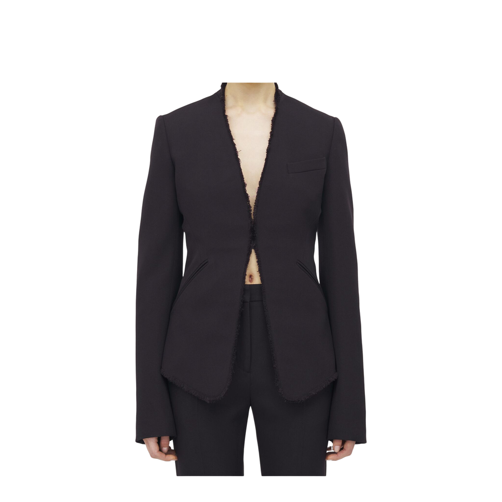 Raw Edge Tailored Jacket