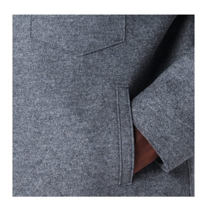 MAYFEYR - Harris Wharf London - Light Grey Wool Jacket - CH9331MLK139