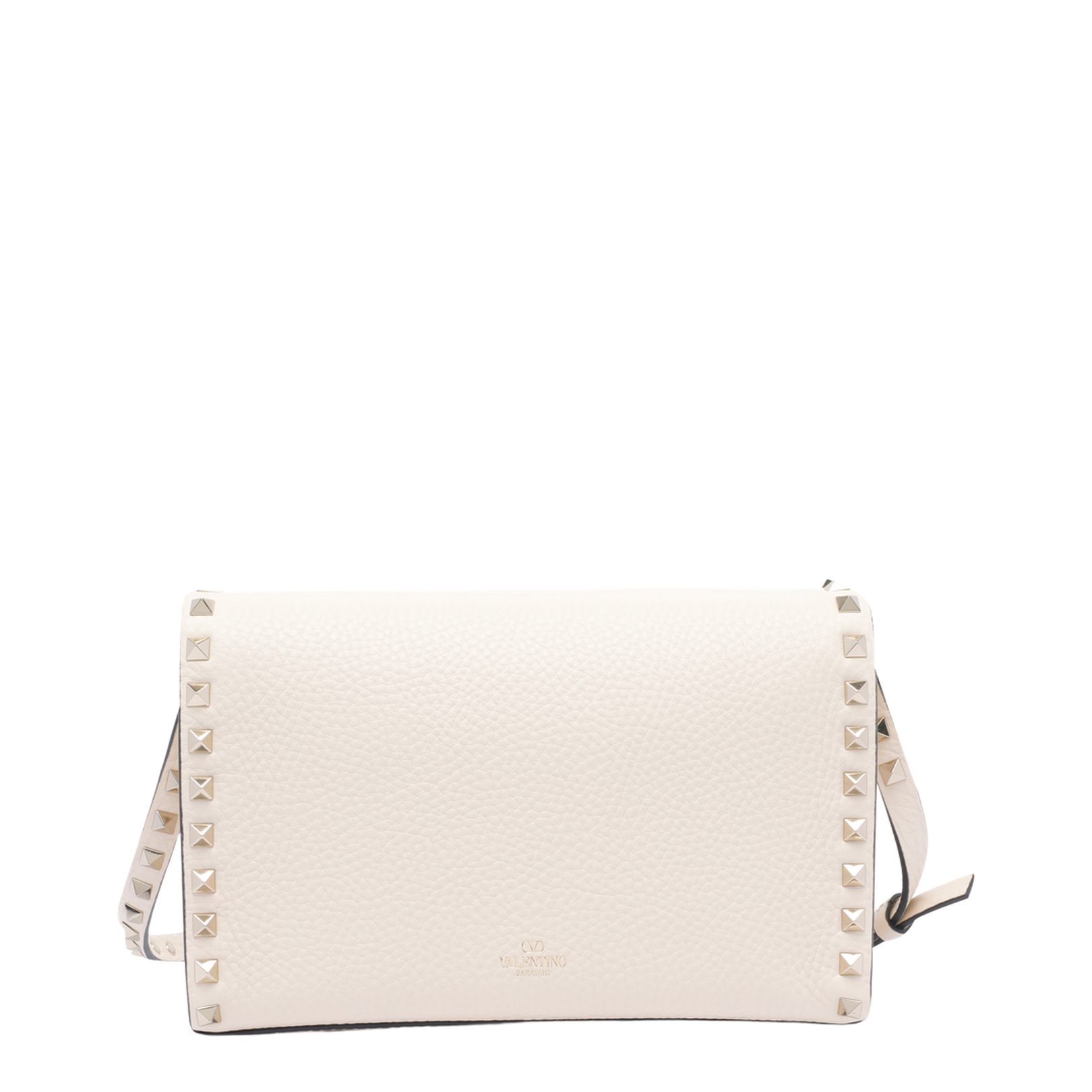 Small Rockstud Grainy Calfskin Crossbody Bag