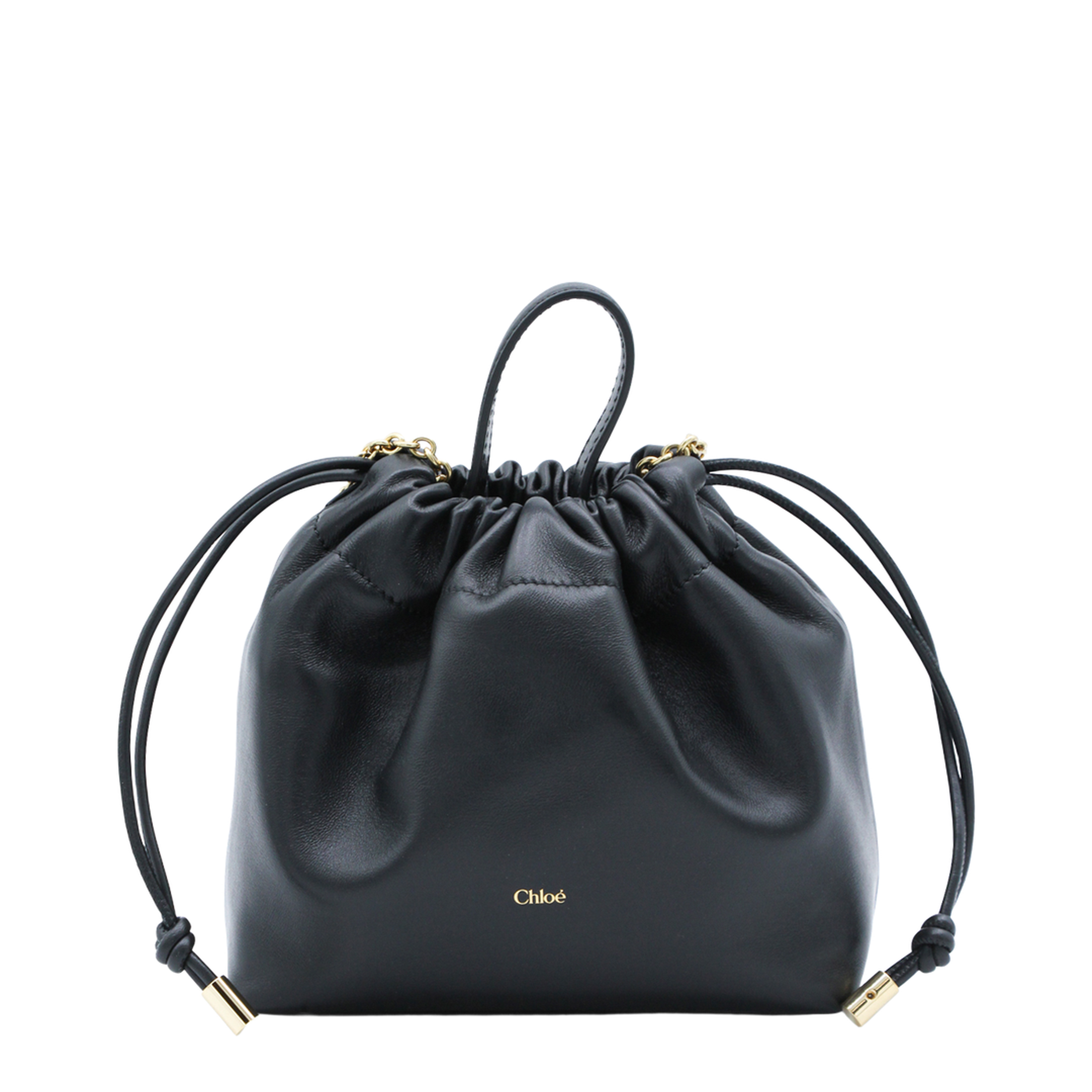 Icons Mini Lambskin Shoulder Bag - Black