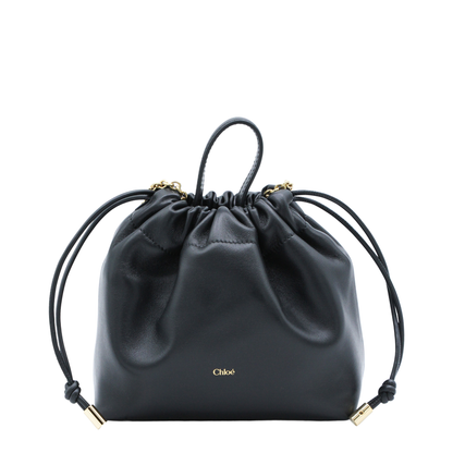Icons Mini Lambskin Shoulder Bag - Black