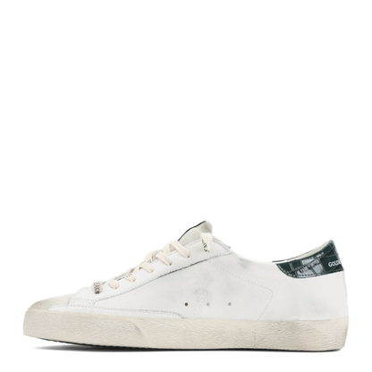 Super Star Nappa Upper Suede Toe and Tongue Leather Star Printed Leather Heel