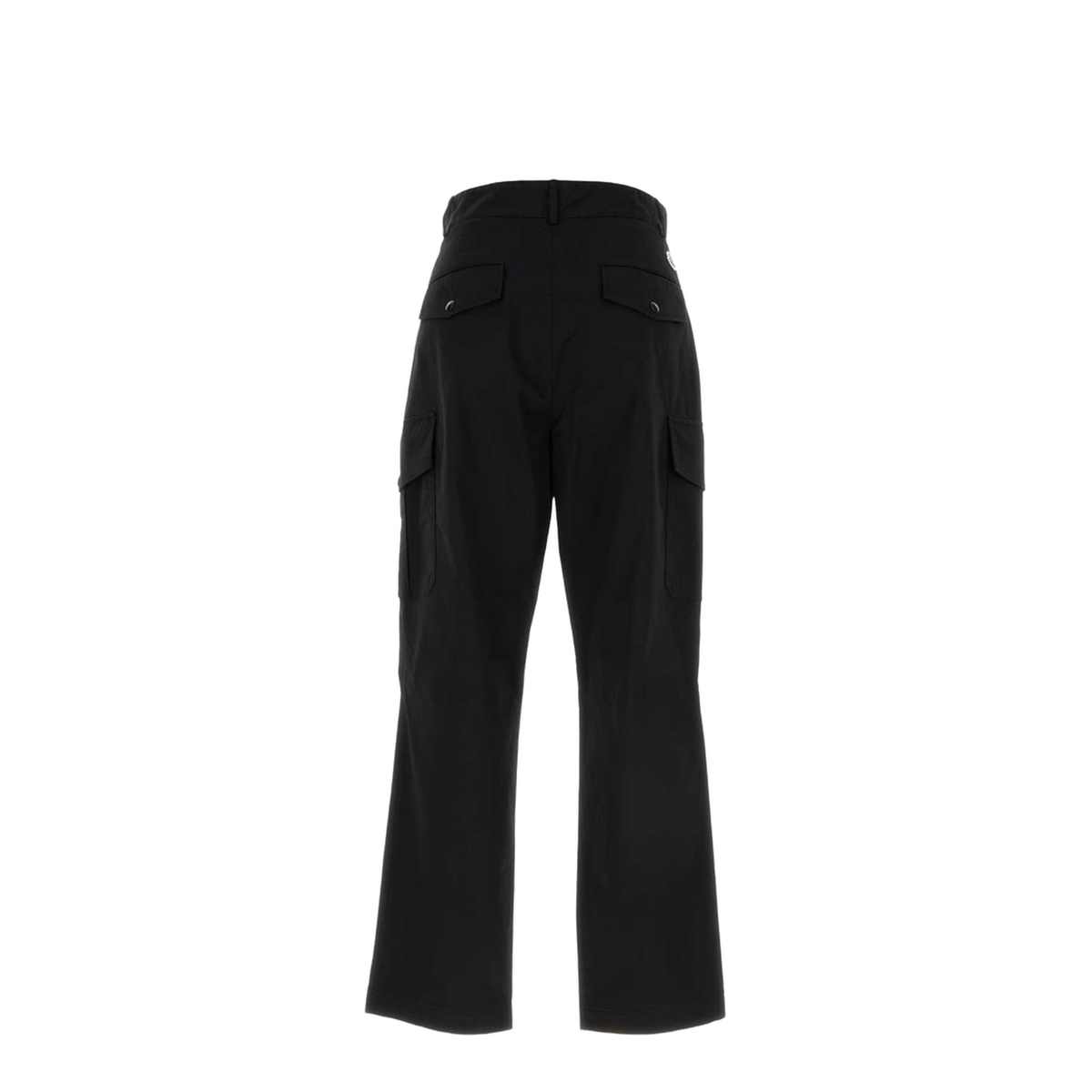 Black Stretch Cotton Cargo Pant