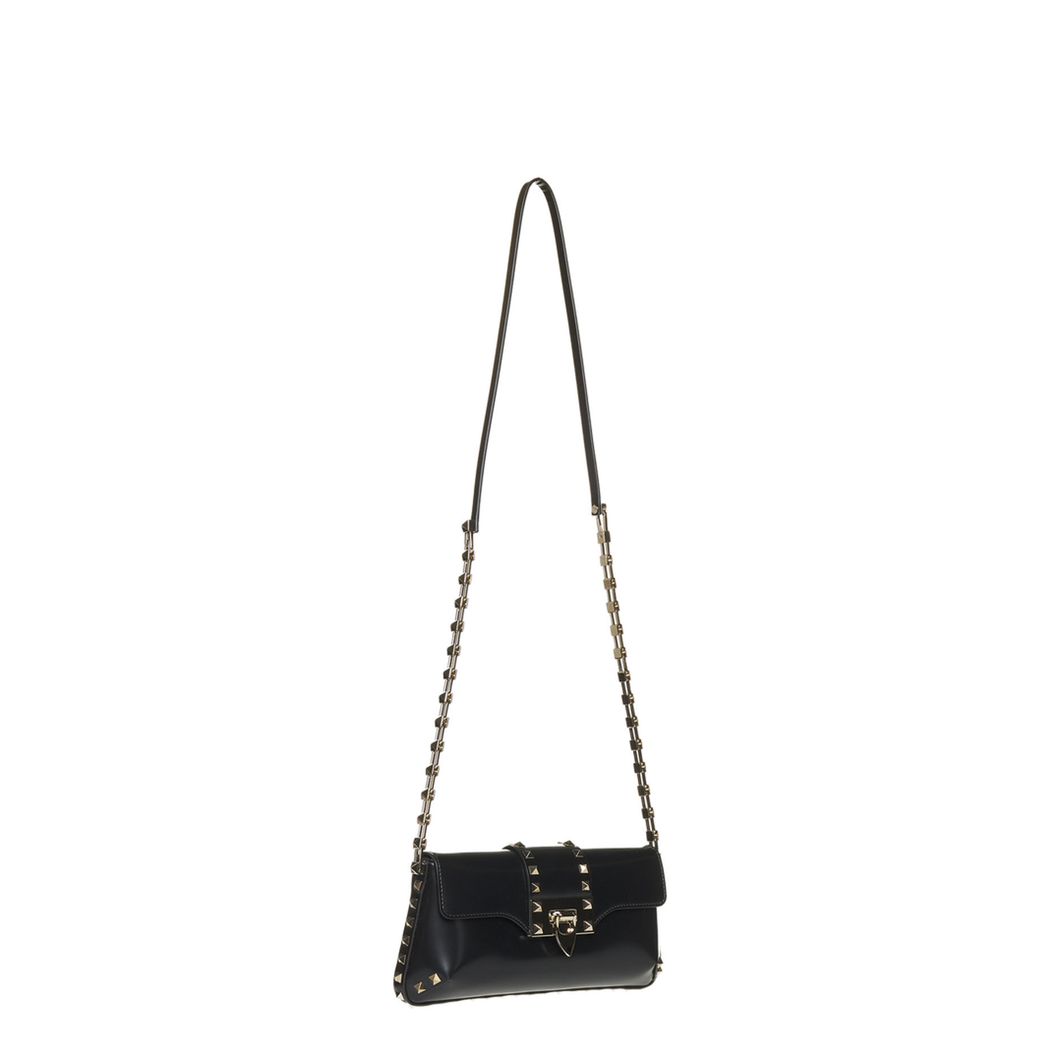 Garavani Rockstud Shoulder Bag in Brushed Leather