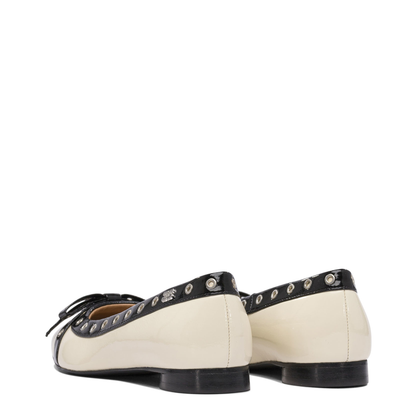 MAYFEYR - Ganni - Eyelet Bow Ballet Flats - S2929135