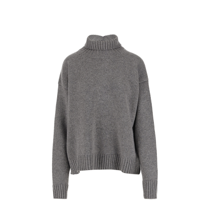 Cashmere Blend High-Neck Sweater
