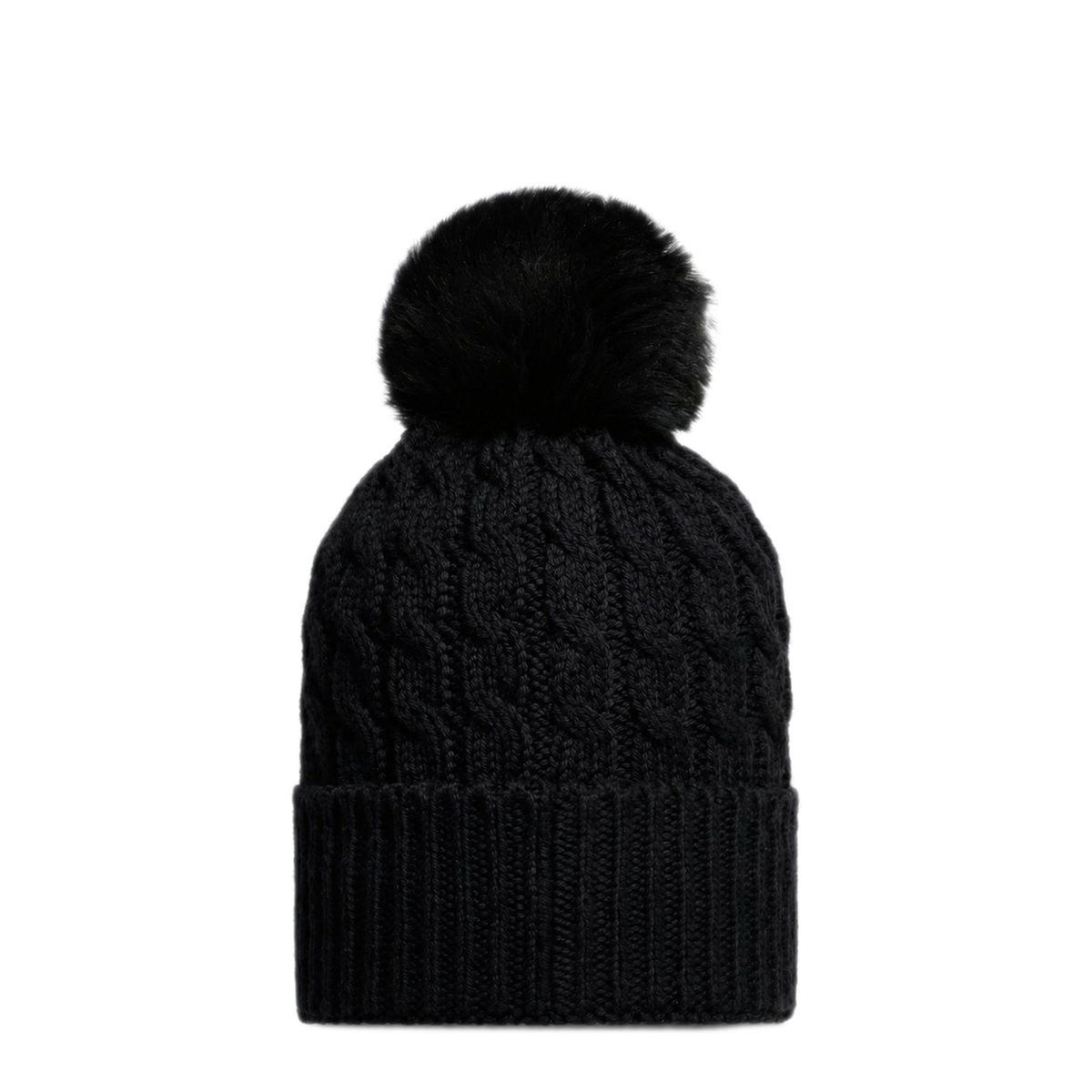 Black Wool Beanie