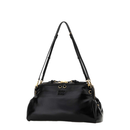 Black Leather Shoulder Bag