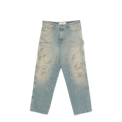 Destroyed Denim Cotton Jeans