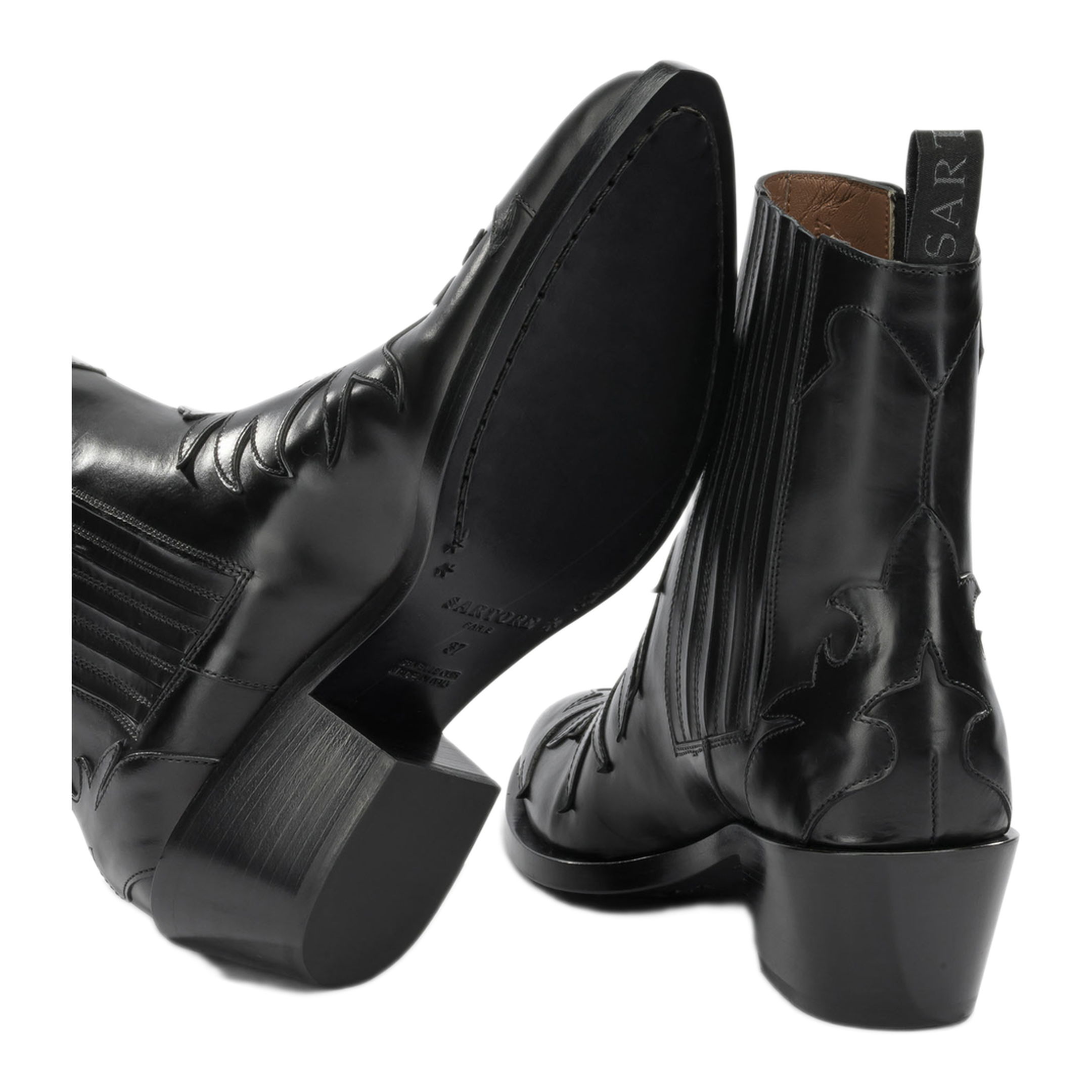 MAYFEYR - Sartore - Parma 45 Mm Cowboy Ankle Boots - SR3645PARMANERO