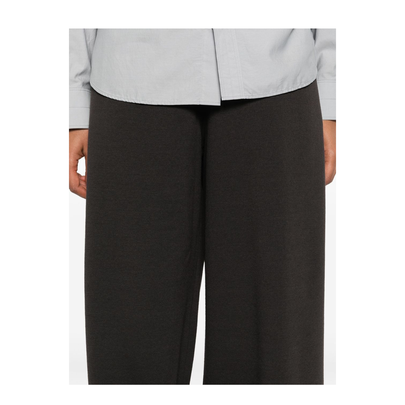 Dark Roast Wide Leg High Waist Trousers