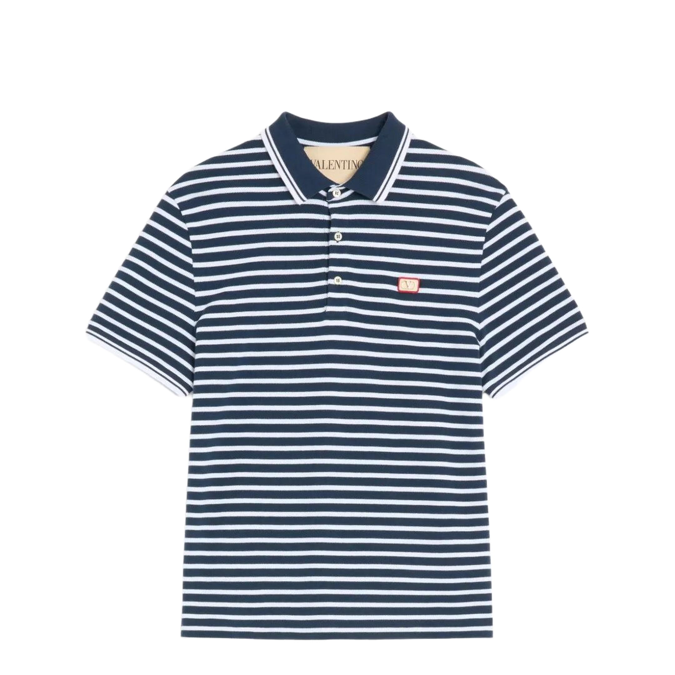 MAYFEYR - Valentino - Cotton Piqué Polo With Vlogo Patch - VMH01KBAF