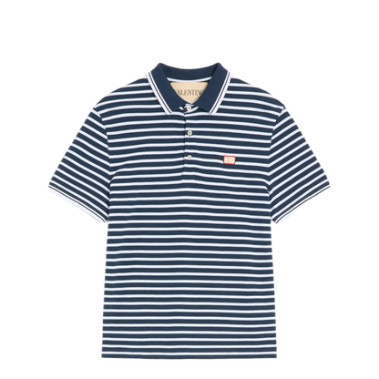 MAYFEYR - Valentino - Cotton Piqué Polo With Vlogo Patch - VMH01KBAF