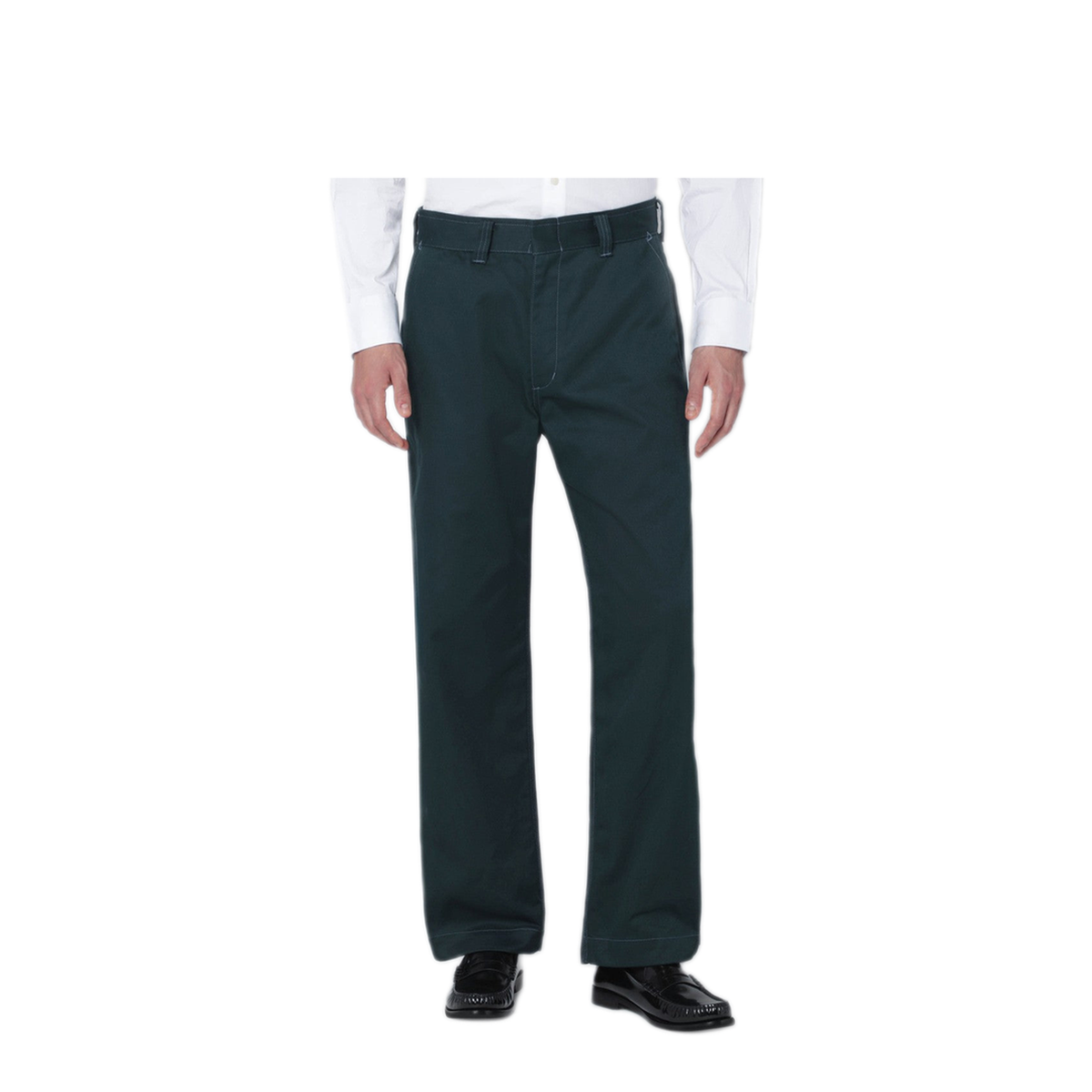 MAYFEYR - Needles - Green Cotton Blend Trousers - RW212PLGR