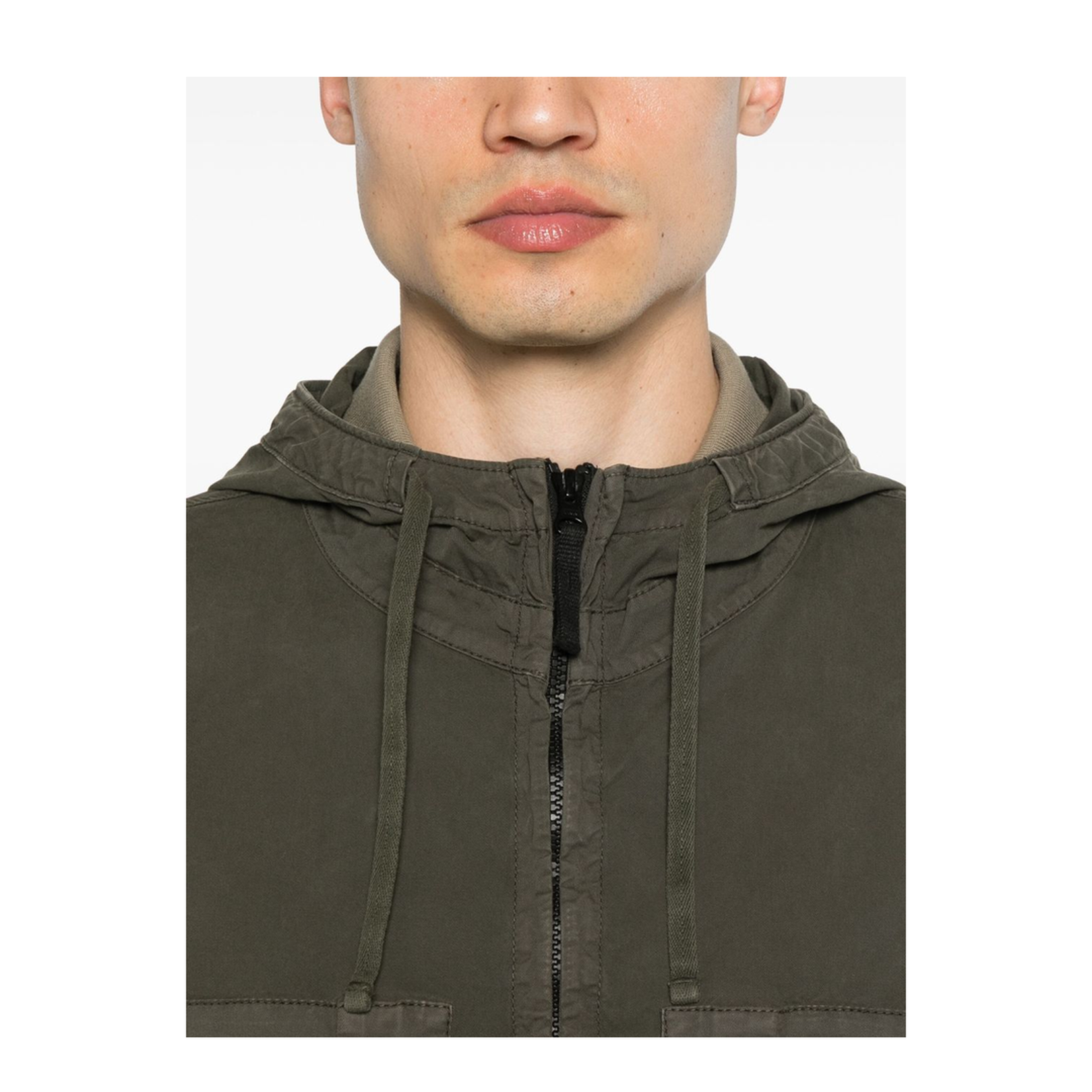 Supima Cotton Twill Stretch-TC Hooded Jacket