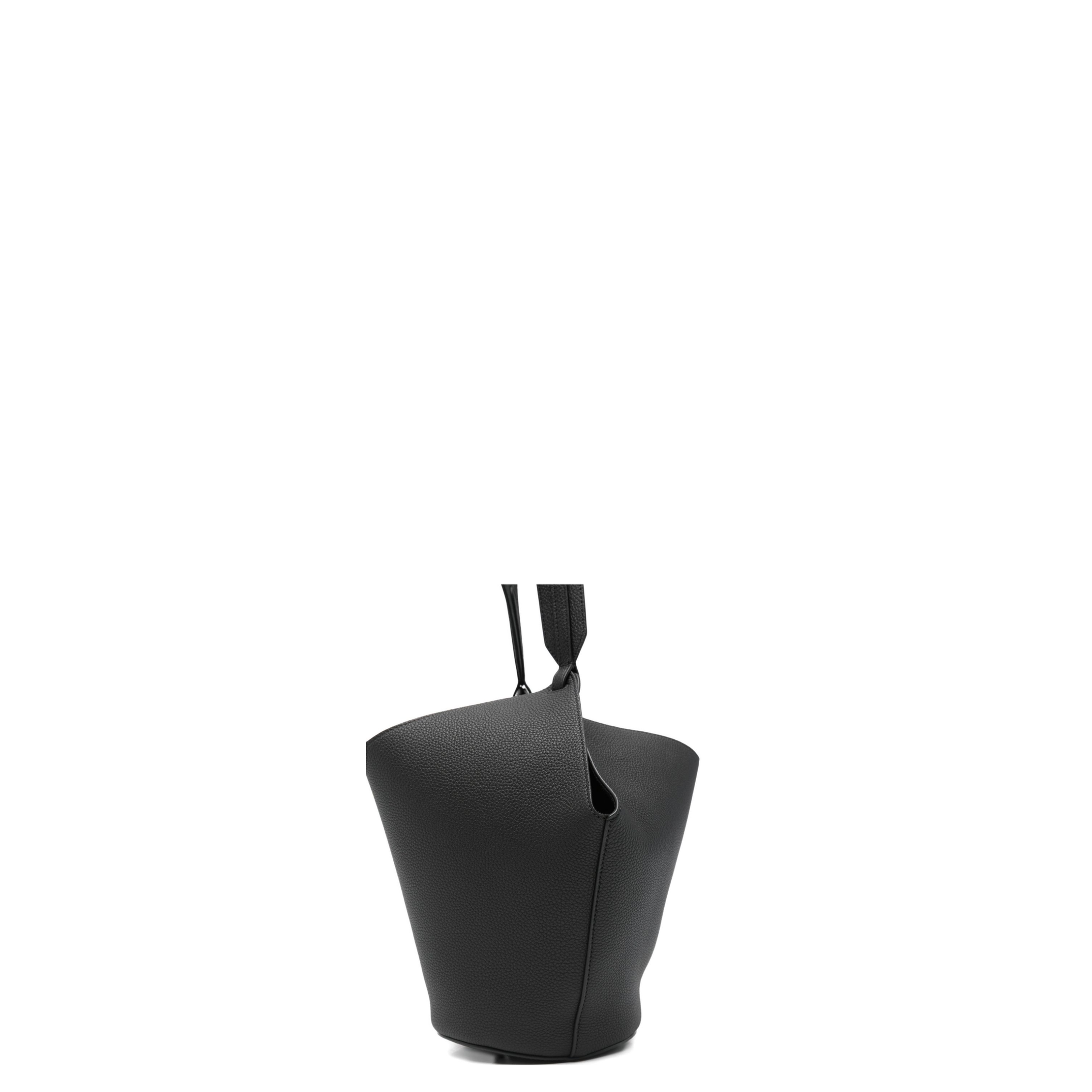 Lotus Mini Leather Bucket Bag