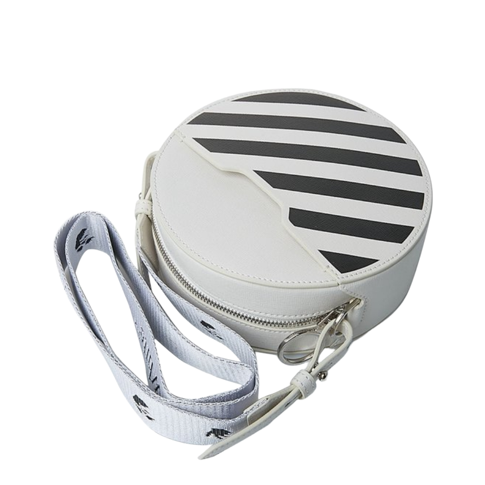 Diag Round Zip Bag