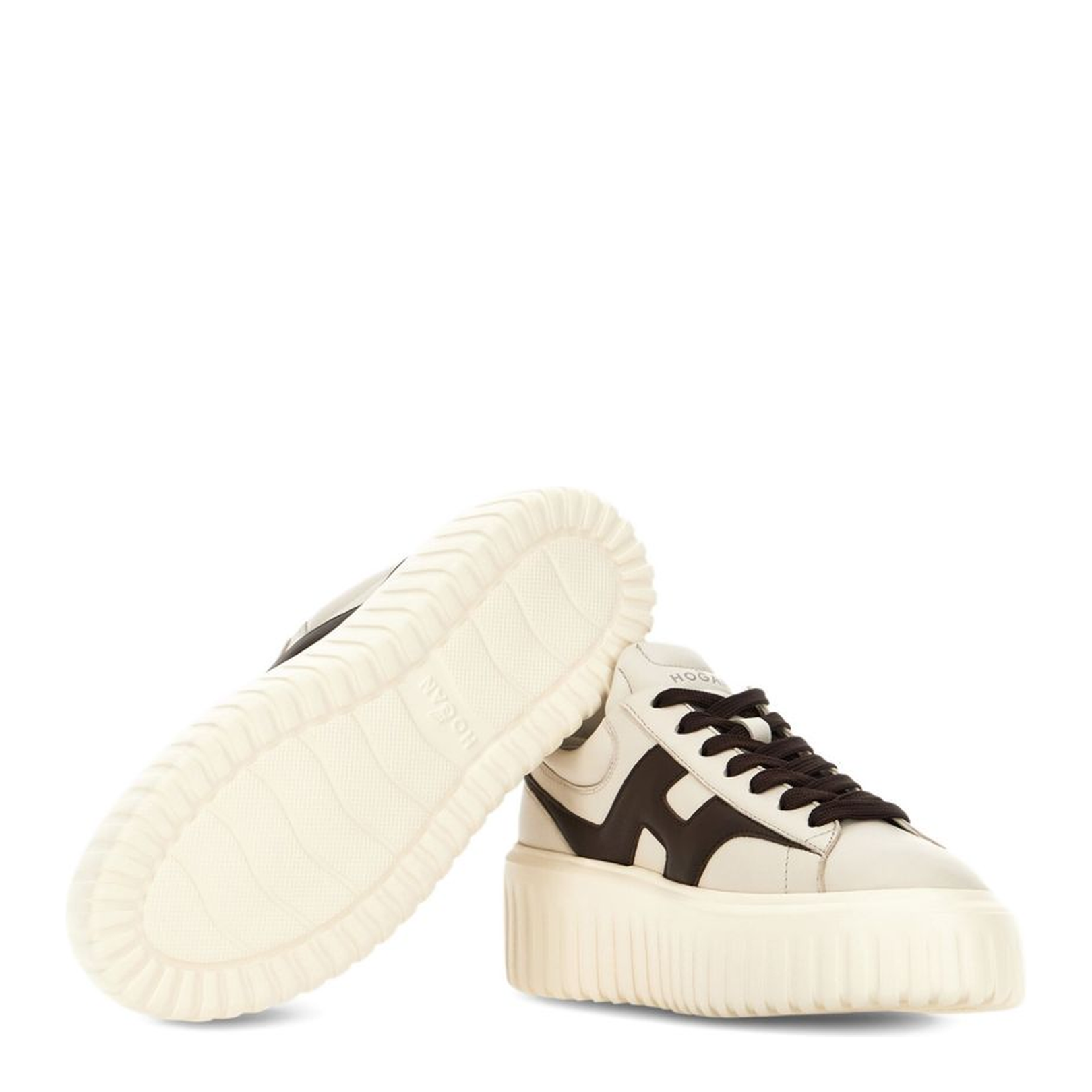 H-stripes leather sneakers