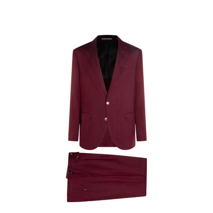 Men's Linen Suit - Red