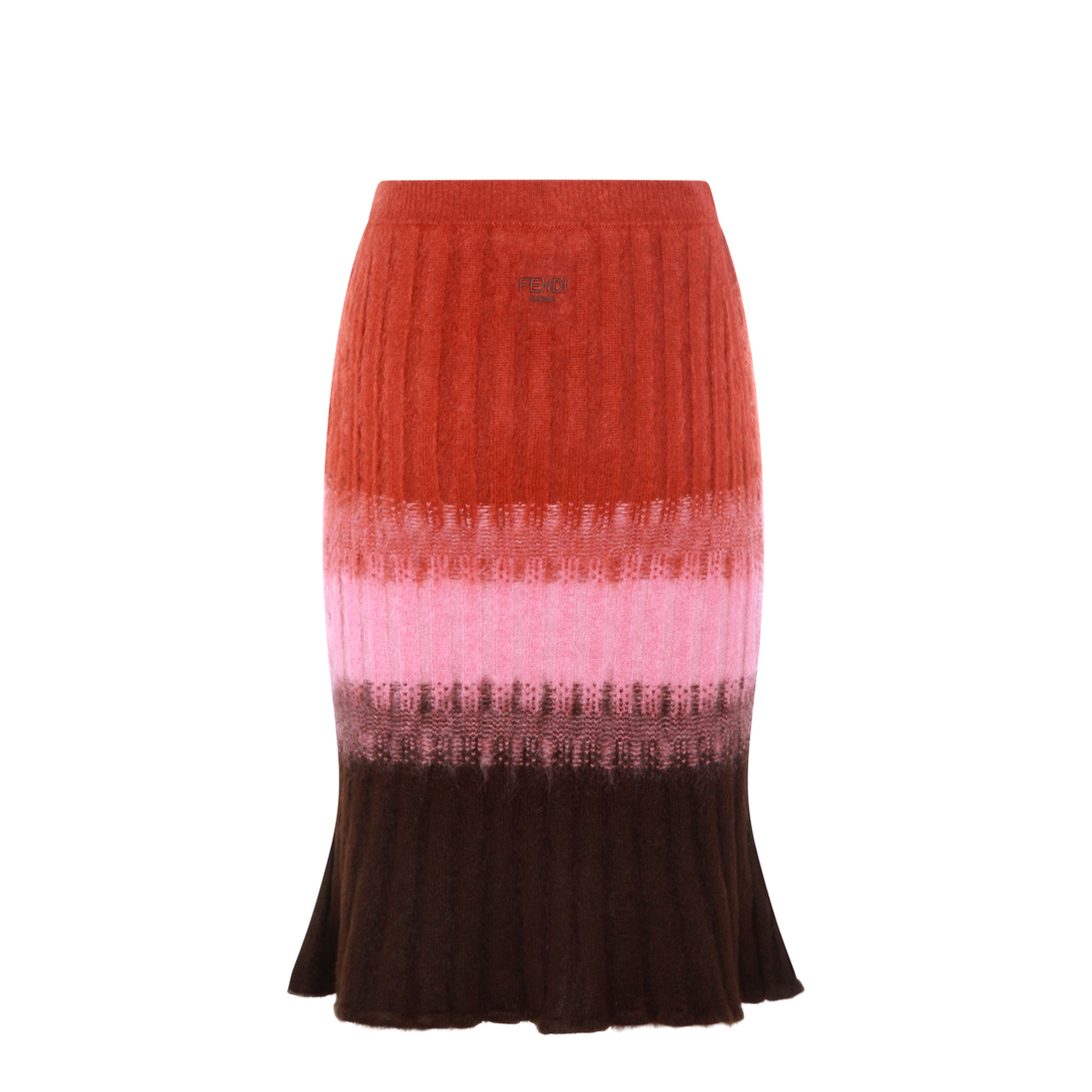 Multicoloured Mohair and Wool Skirt
