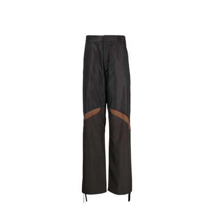 Panelled Straight-Leg Cargo Trousers