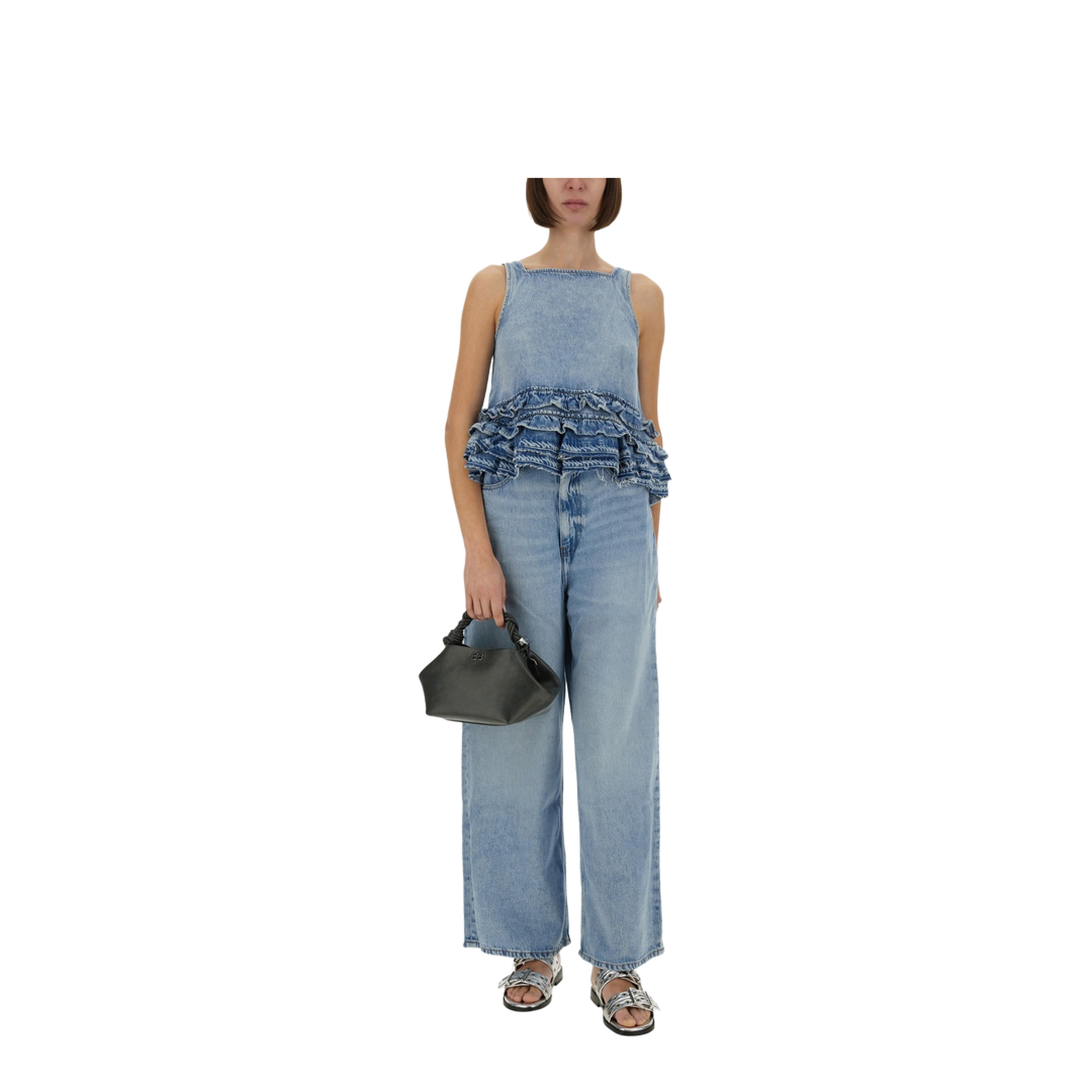 Denim Pants - Light Blue Stone