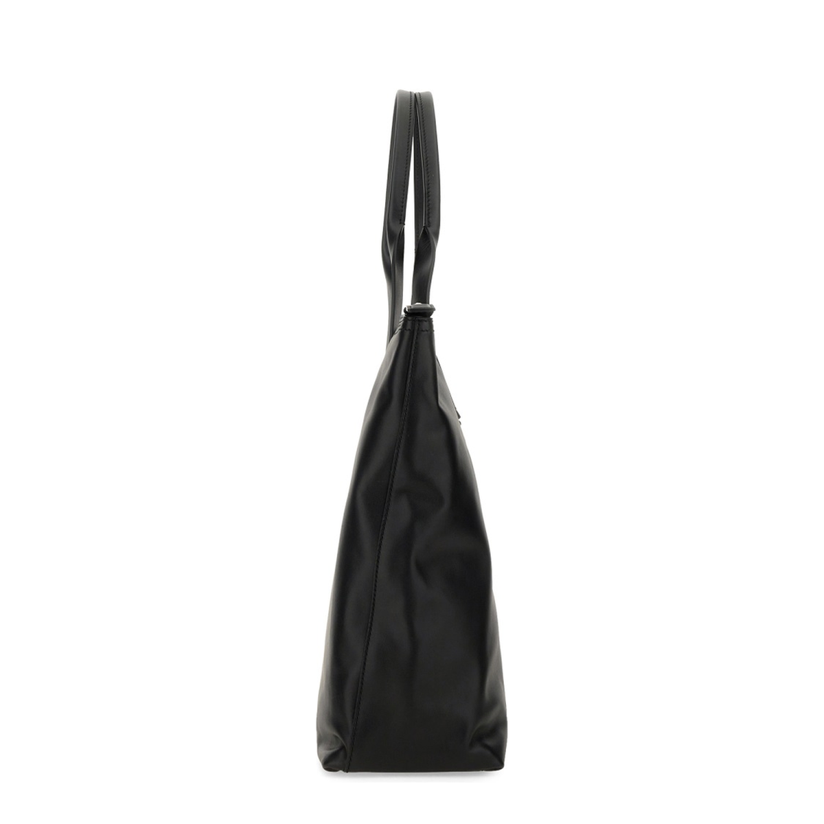 Adamo Medium Calfskin Shopping Bag - Black