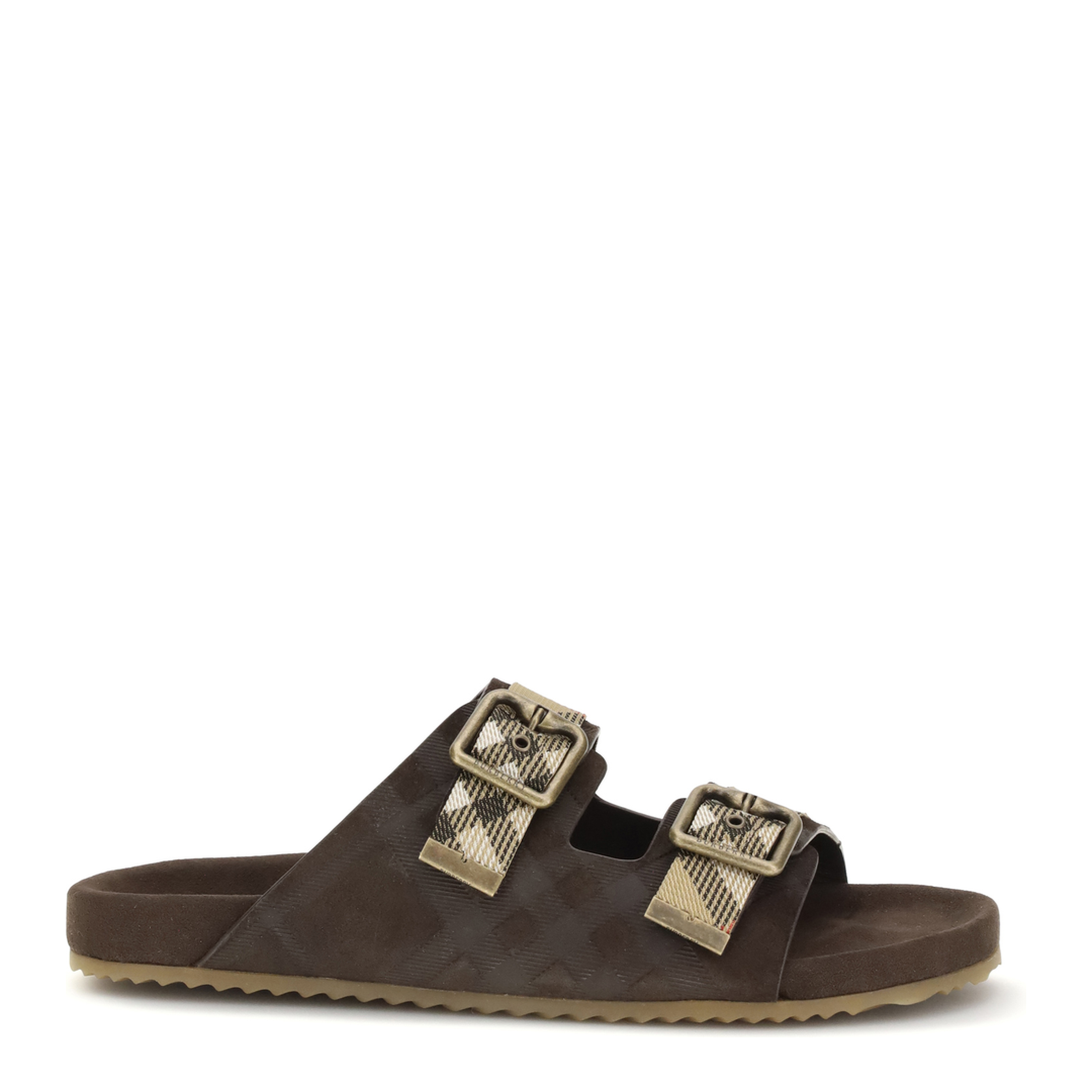 MAYFEYR - Burberry - Check Suede Urchin Sandals - 8118887C1170
