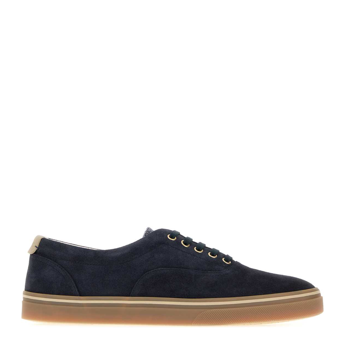 MAYFEYR - Brunello Cucinelli - Navy Blue Suede Sneakers - MZUEIVZ354CLO87