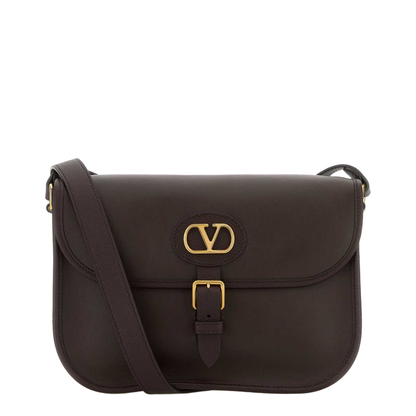 Chocolate Leather Antibes Crossbody Bag