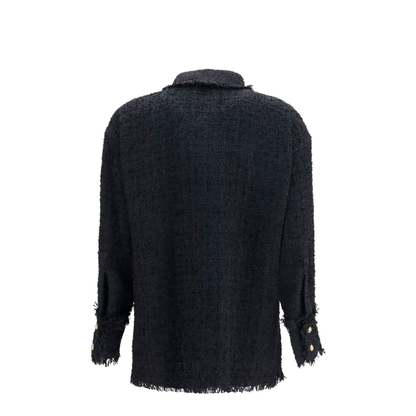 MAYFEYR - Balmain - Tweed Shirt - HF1HD005XM07