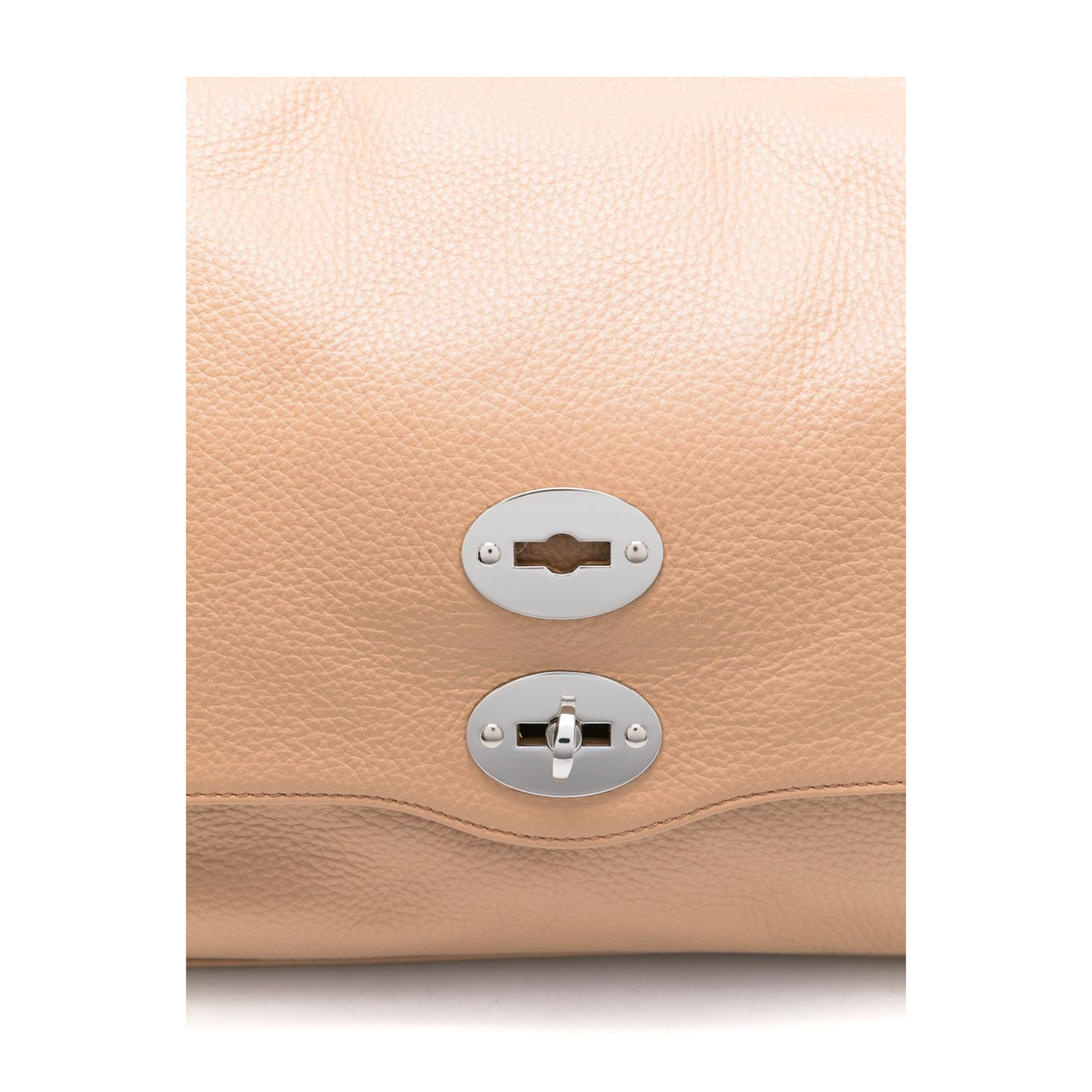 Postina Daily Medium Leather Handbag - Light Brown