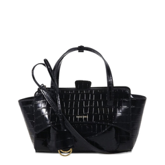 Calf Leather Tote Bag - Black