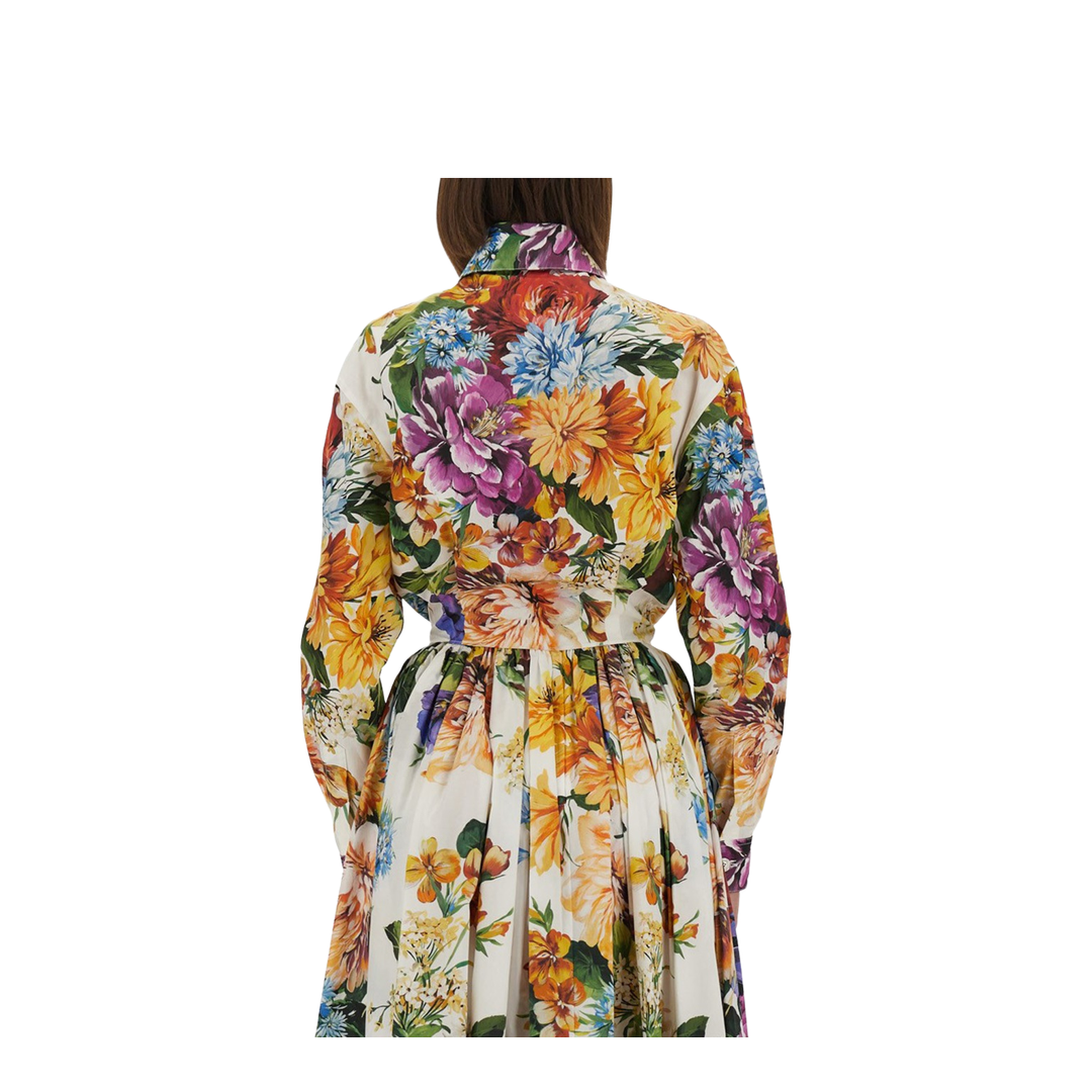 Floral Print Poplin Shirt