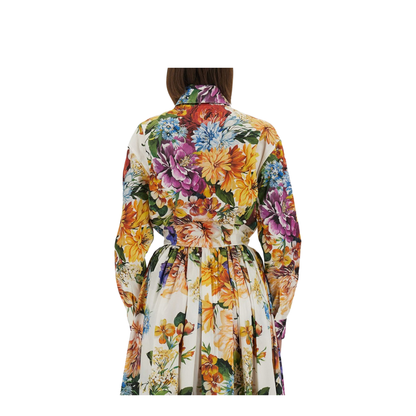 Floral Print Poplin Shirt