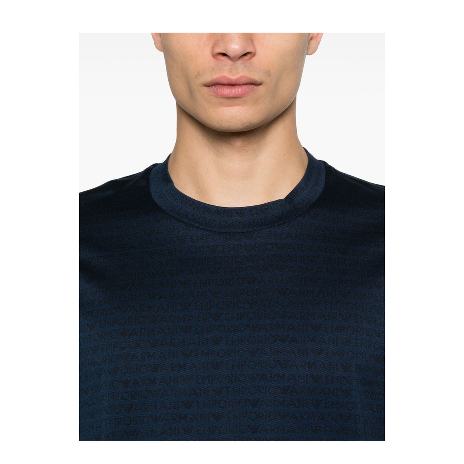 Allover Logo Cotton T-Shirt