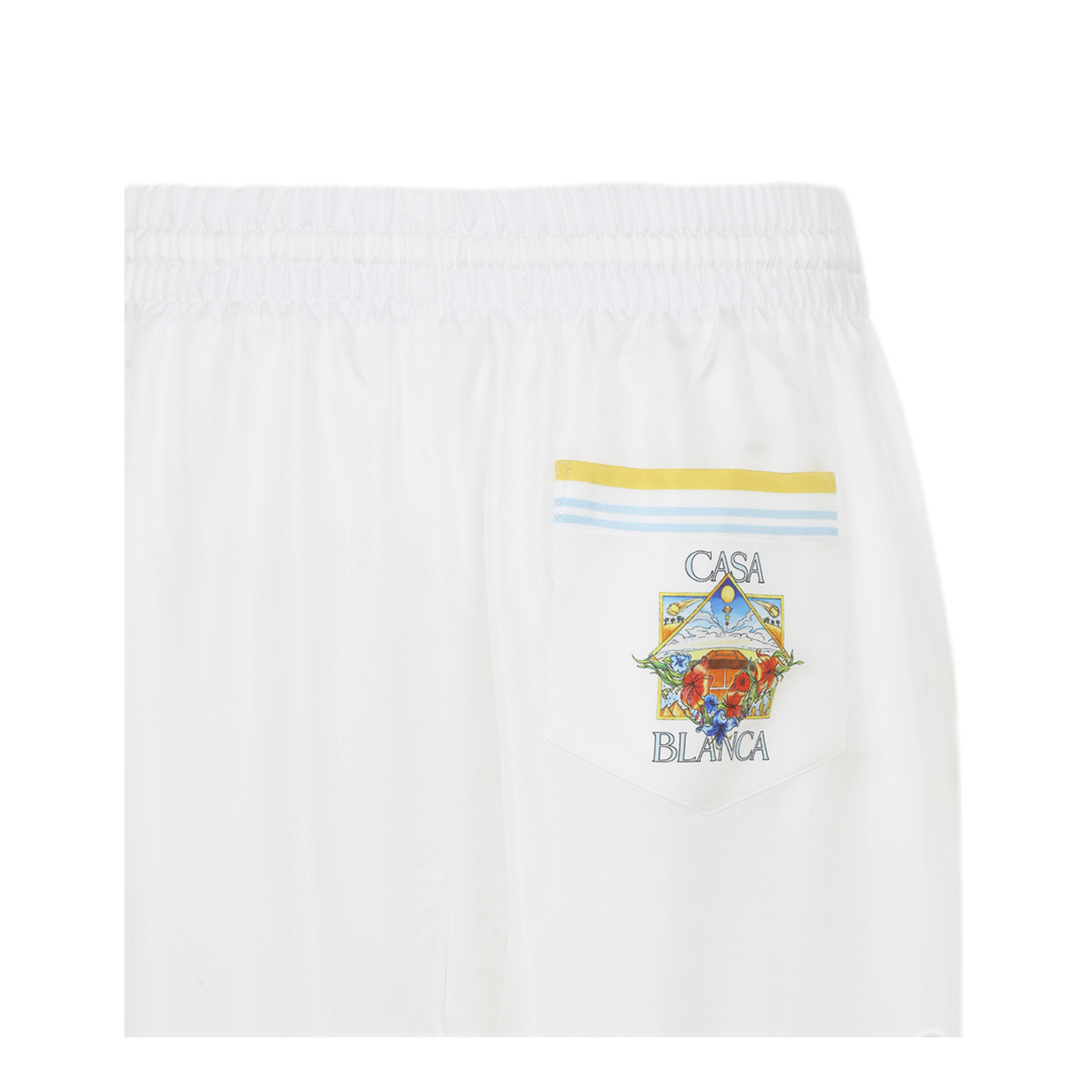 MAYFEYR - Casablanca - Flower Court Icon Shorts - MSS26TR39909WHITE