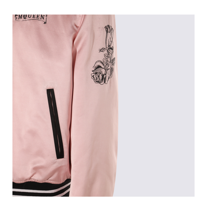 MAYFEYR - Alexander Mcqueen - Pink And Black Cotton Casual Jacket - 827989QSAB55009