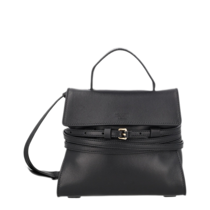 Tie Me Sheepskin Tote - Black