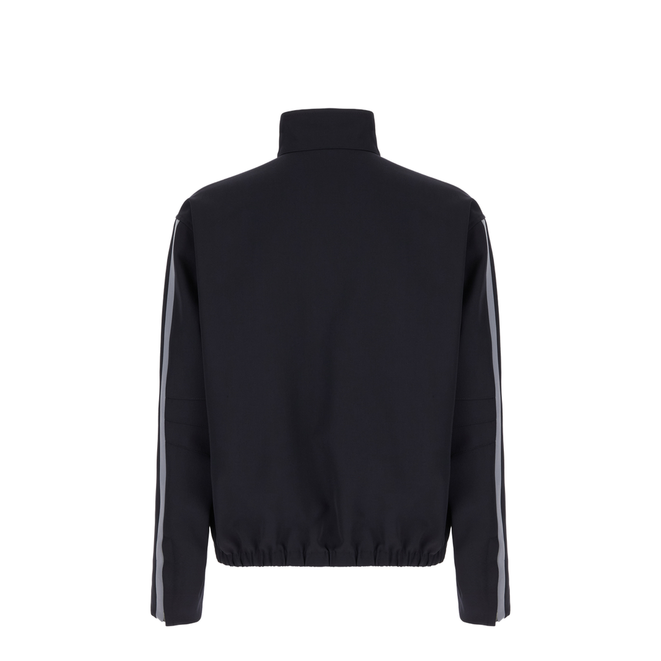 Black Polyester Blend Jacket