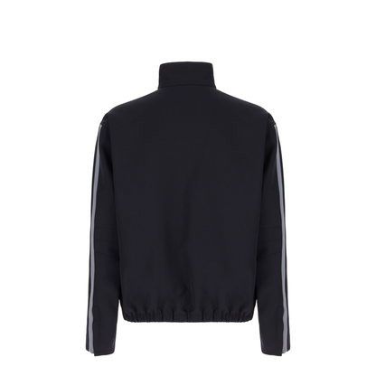 Black Polyester Blend Jacket