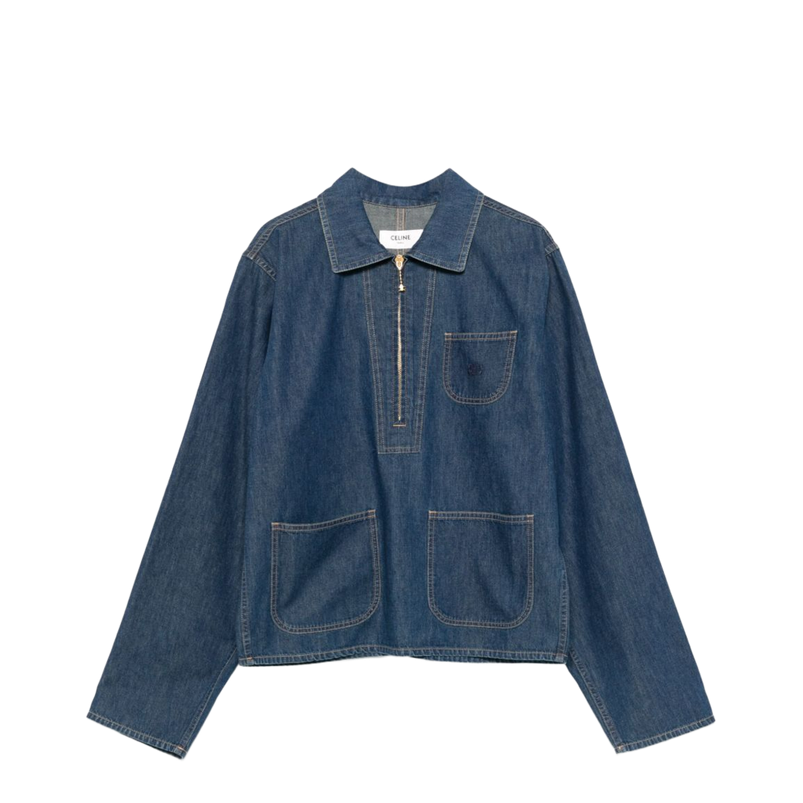 Denim Cotton Shirt in Blue