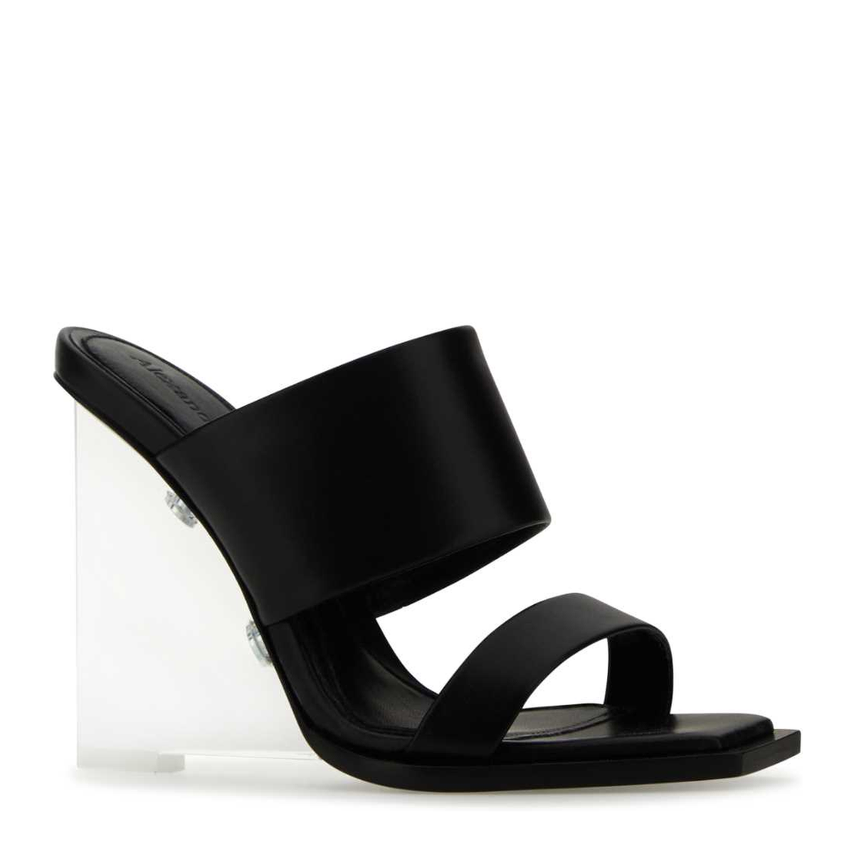 MAYFEYR - Alexander Mcqueen - Black Leather Shard Mules - 746240WIDQ01000