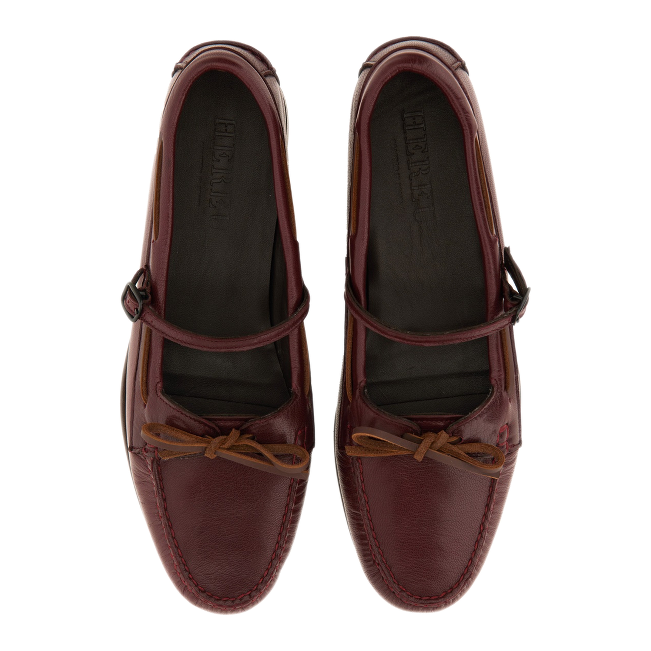 MAYFEYR - Hereu - Moccasin Mary Jane Loreau Supple Shiny - LOSSWFA250077BURGUNDY